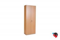 Aktenschrank Holz, Budget Star- Büroschrank mit Flügeltüren, 80 x 37,5 x 178,5 cm- Buche - 5 OH - super stabil mit Sichtrückwand - Preishammer - Bestseller- sofort lieferbar !